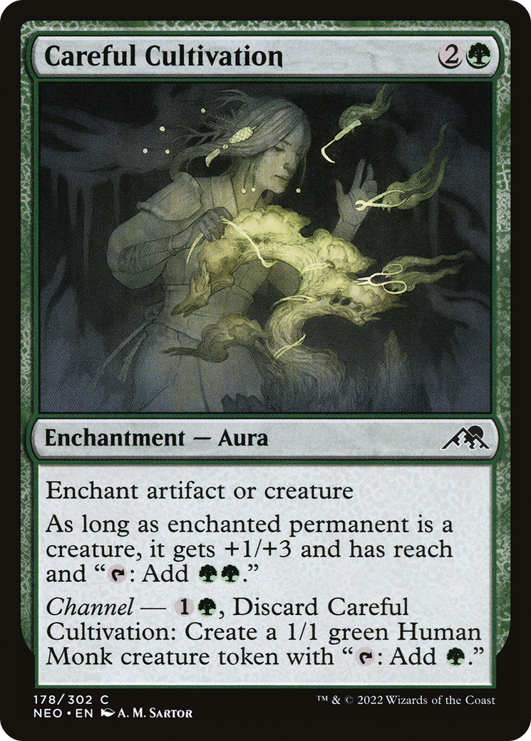 Careful Cultivation (NEO-178)  Foil - Kamigawa: Neon Dynasty