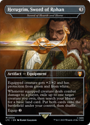 Herugrim, Sword of Rohan - Sword of Hearth and Home (LTC-354)  Foil - Tales of Middle-earth Commander / Herugrim, Sword of Rohan (Borderless)