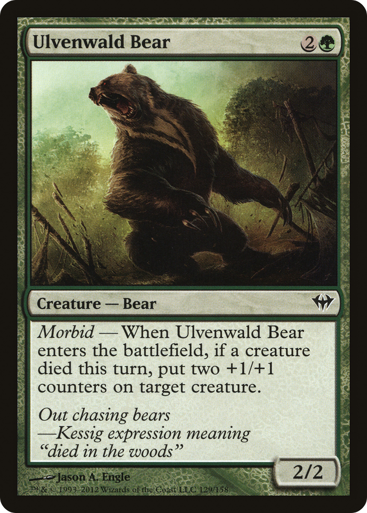 Ulvenwald Bear (DKA-129)  Foil - Dark Ascension