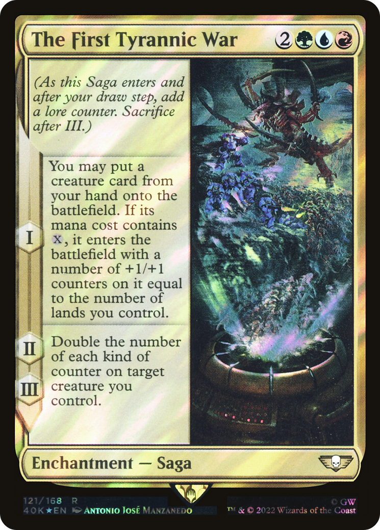 The First Tyrannic War (Surge Foil) (40K-121)  Foil - Warhammer 40,000 Commander