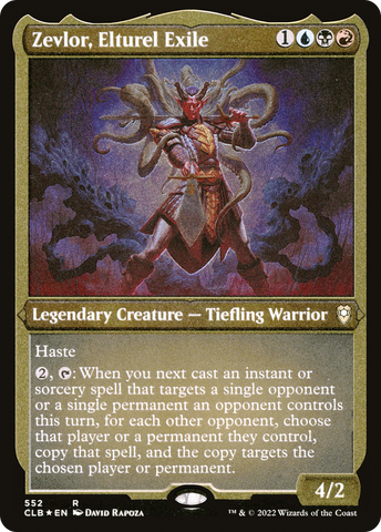 Zevlor, Elturel Exile (CLB-552)  Etched Foil - Commander Legends: Battle for Baldur's Gate