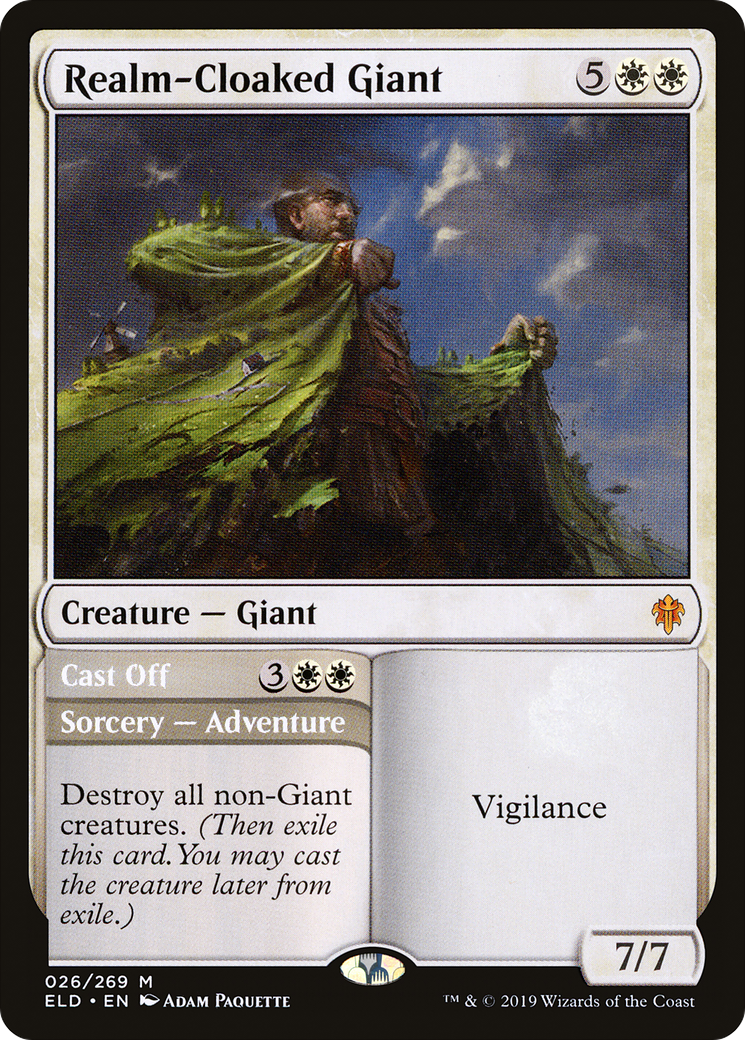 Realm-Cloaked Giant (ELD-026) - Throne of Eldraine Foil