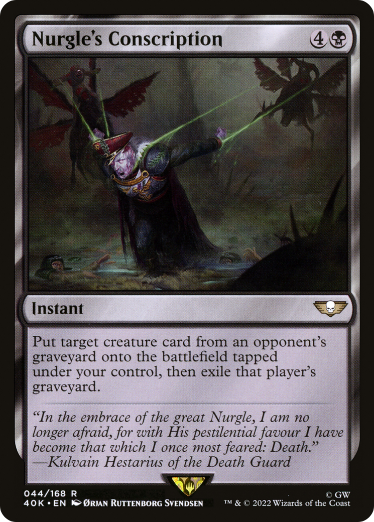 Nurgle's Conscription (40K-044)  - Warhammer 40,000 Commander