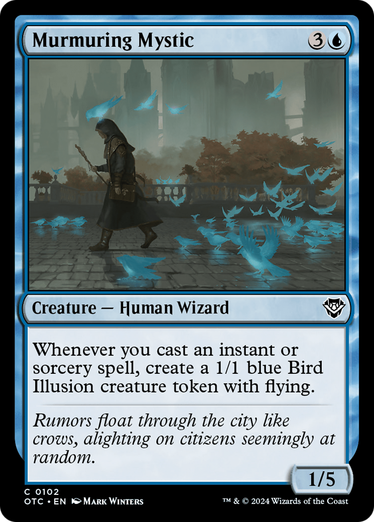 Murmuring Mystic (OTC-102)  - Outlaws of Thunder Junction Commander