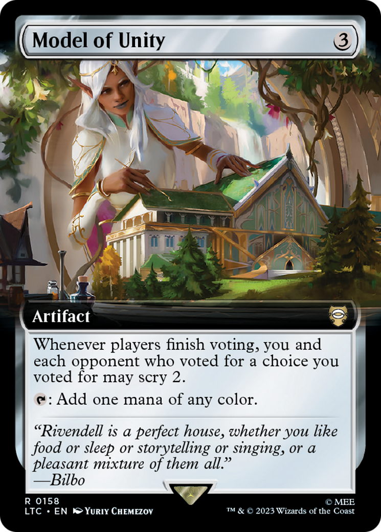 Model of Unity (Extended Art) (LTC-158)  Foil - Tales of Middle-earth Commander: (Extended Art)