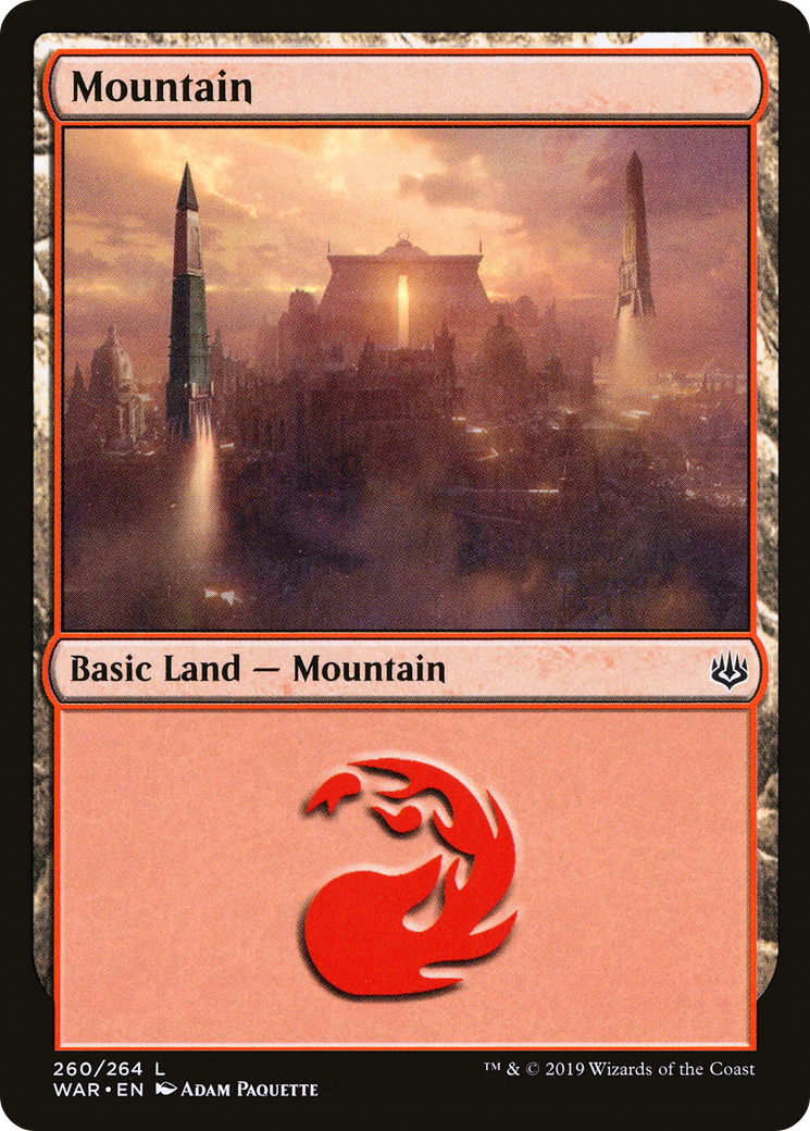 Mountain (260) (WAR-260) - War of the Spark Foil