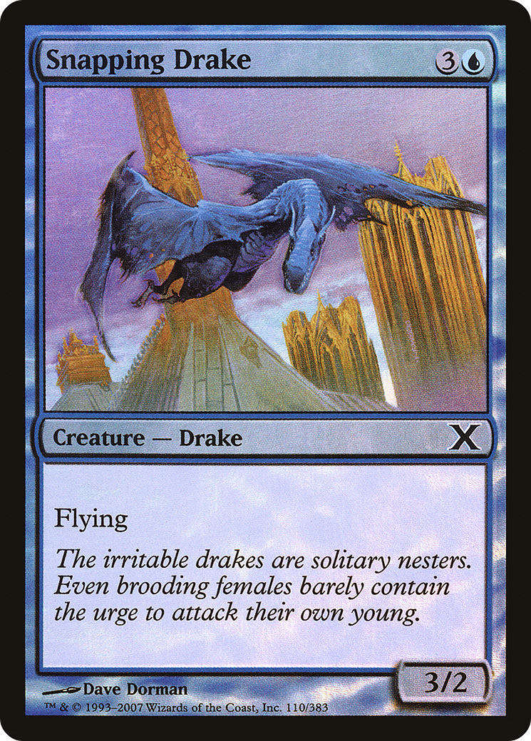 Snapping Drake (10E-110★)  Foil - Tenth Edition