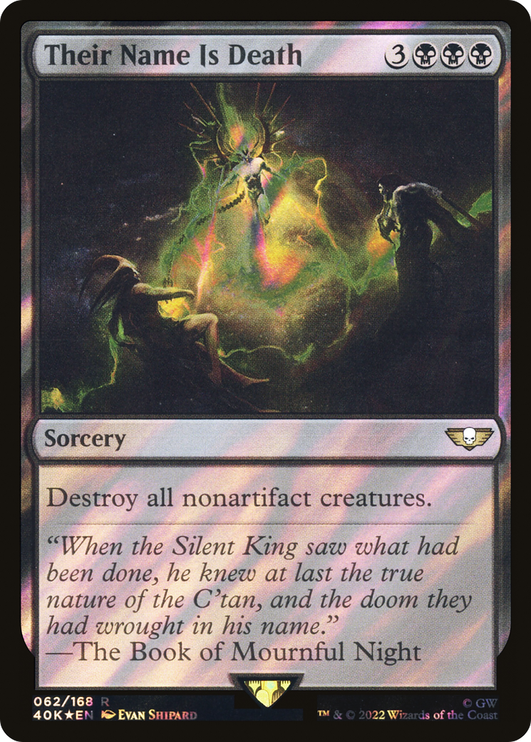 Their Name Is Death (Surge Foil) (40K-062)  Foil - Warhammer 40,000 Commander