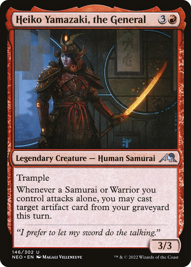 Heiko Yamazaki, the General (NEO-146)  - Kamigawa: Neon Dynasty