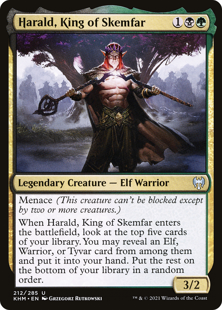 Harald, King of Skemfar (KHM-212)  Foil - Kaldheim