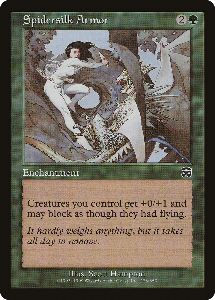 Spidersilk Armor (MMQ-273)  Foil - Mercadian Masques