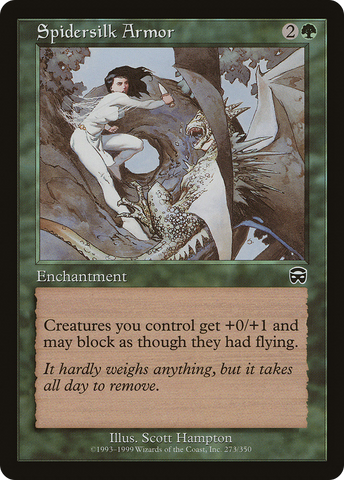 Spidersilk Armor (MMQ-273)  Foil - Mercadian Masques