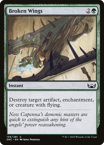 Broken Wings (SNC-136)  Foil - Streets of New Capenna