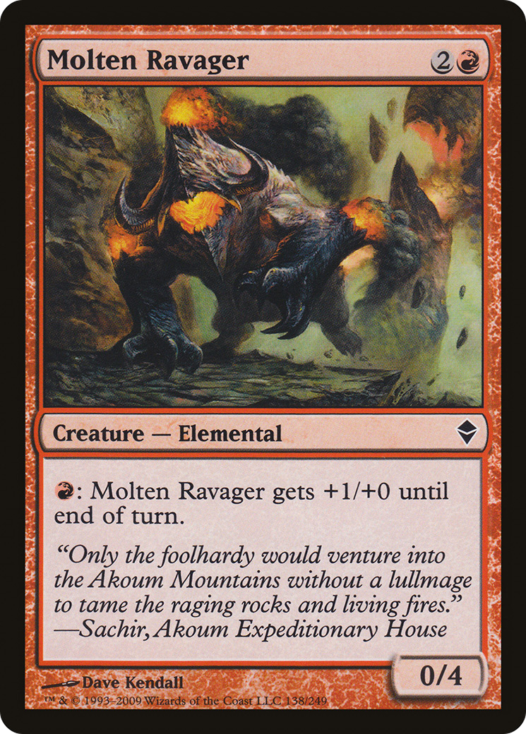Molten Ravager (ZEN-138)  Foil - Zendikar