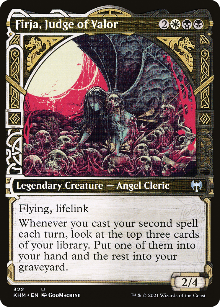 Firja, Judge of Valor (Showcase) (KHM-322)  Foil - Kaldheim