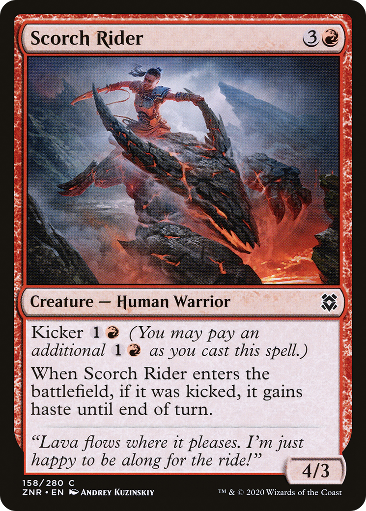Scorch Rider (ZNR-158)  Foil - Zendikar Rising