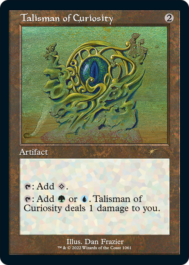Talisman of Curiosity (Retro Frame) (SLD-1061) - Secret Lair Drop Etched Foil