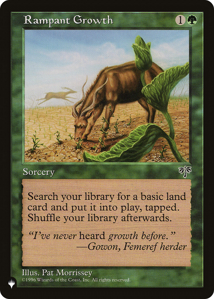 Rampant Growth (LIST-MIR-235)  - The List
