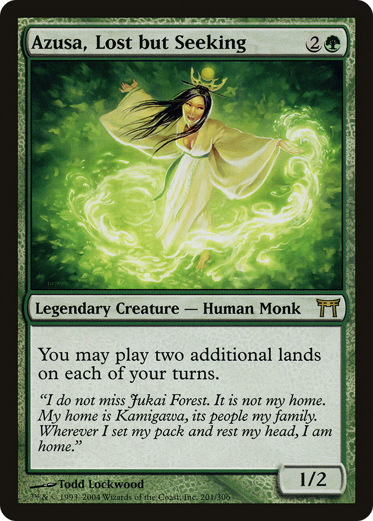 Azusa, Lost but Seeking (CHK-201) - Champions of Kamigawa Foil