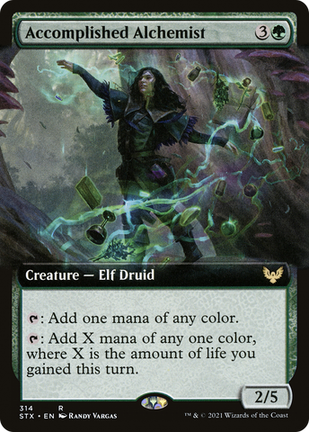 Accomplished Alchemist (Extended Art) (STX-314)  Foil - Strixhaven: School of Mages: (Extended Art)