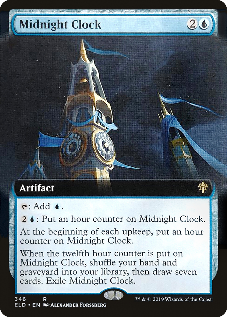 Midnight Clock (Extended Art) (ELD-346) - Throne of Eldraine: (Extended Art) Foil