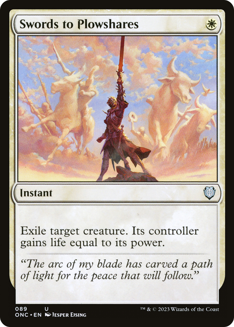 Swords to Plowshares (ONC-089)  - Phyrexia: All Will Be One Commander