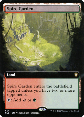 Spire Garden (Extended Art) (CLB-606)  Foil - Commander Legends: Battle for Baldur's Gate: (Extended Art)