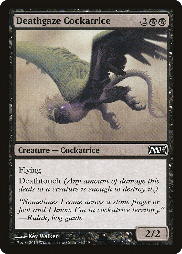 Deathgaze Cockatrice (M14-094)  - Magic 2014