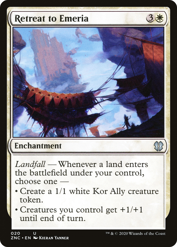 Retreat to Emeria (ZNC-020)  - Zendikar Rising Commander