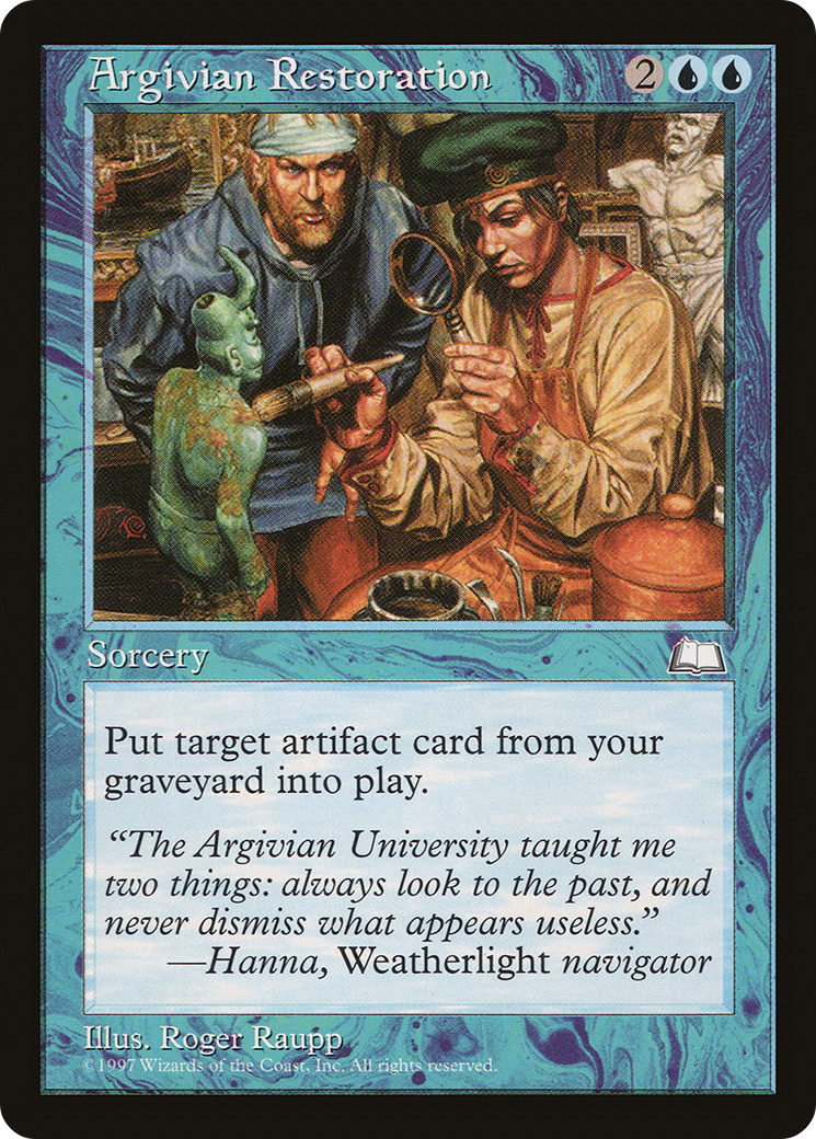Argivian Restoration (WTH-)  - Weatherlight