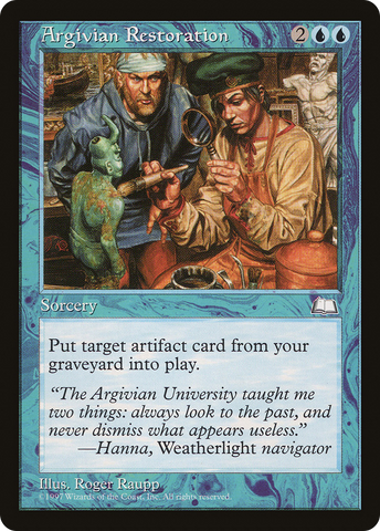 Argivian Restoration (WTH-)  - Weatherlight