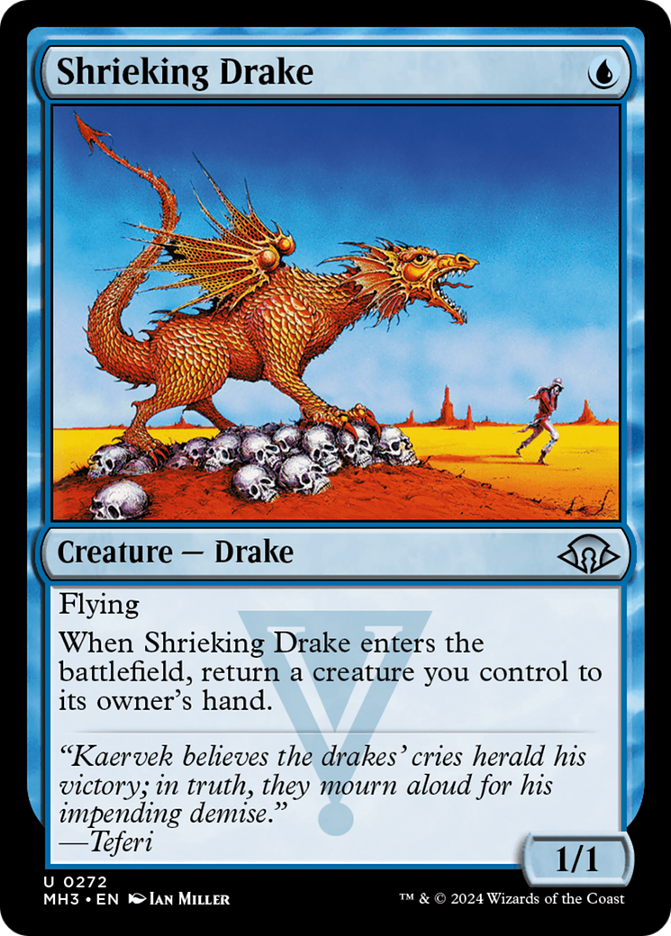 Shrieking Drake (MH3-272)  Foil - Modern Horizons 3
