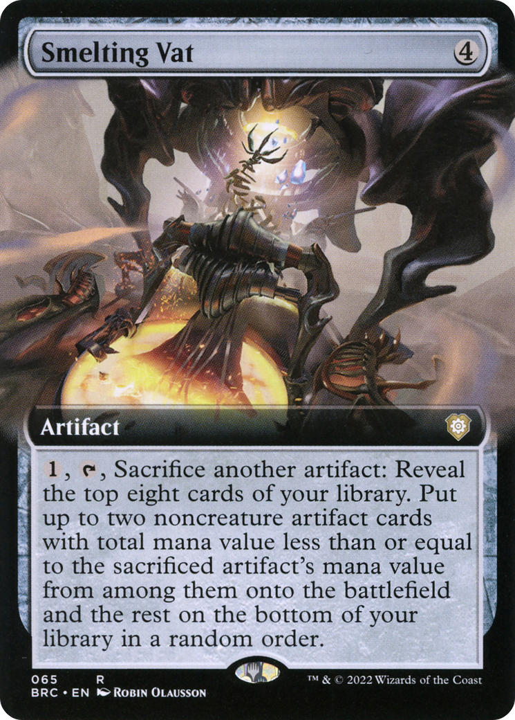 Smelting Vat (Extended Art) (BRC-065)  - The Brothers' War Commander: (Extended Art)