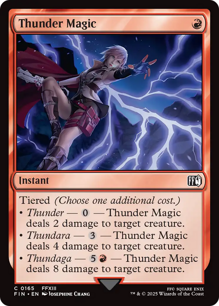 Thunder Magic (FIN-165)  Foil - FINAL FANTASY