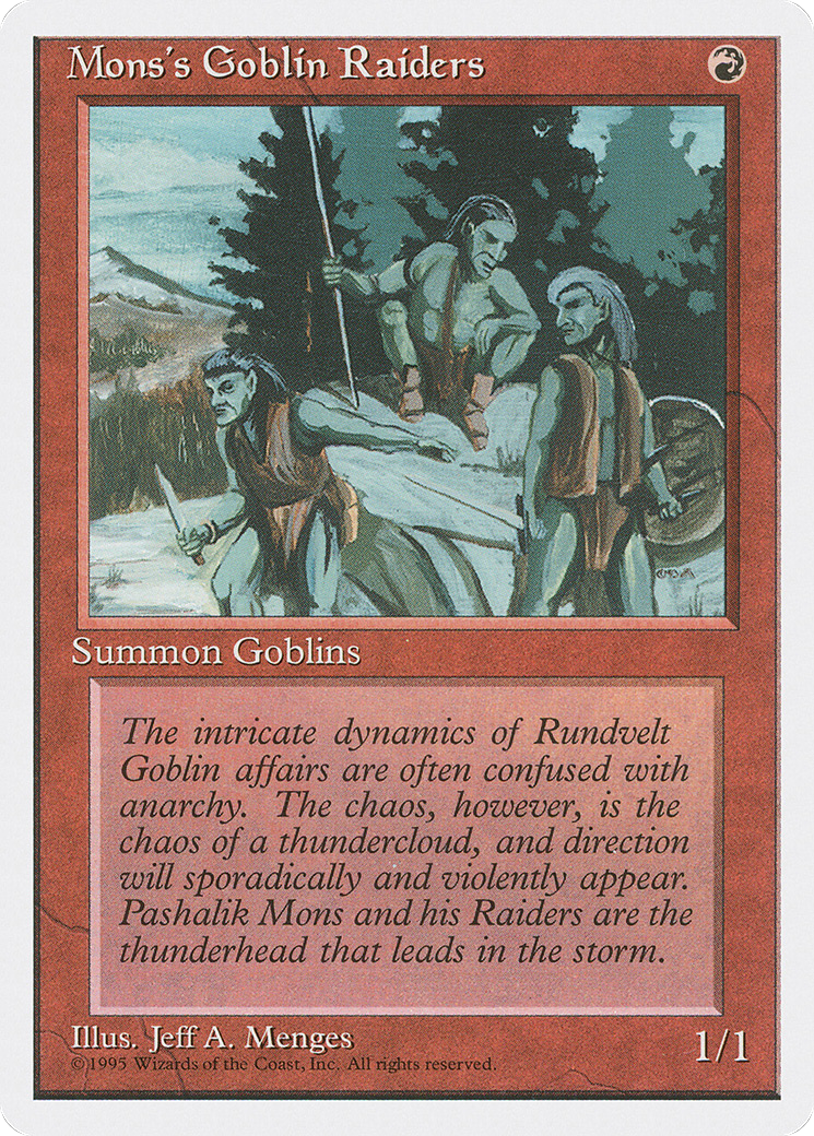 Mons's Goblin Raiders (4ED-)  - Fourth Edition