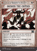 Skewer the Critics (OTP-026)  Foil - Breaking News: (Showcase) (Borderless)