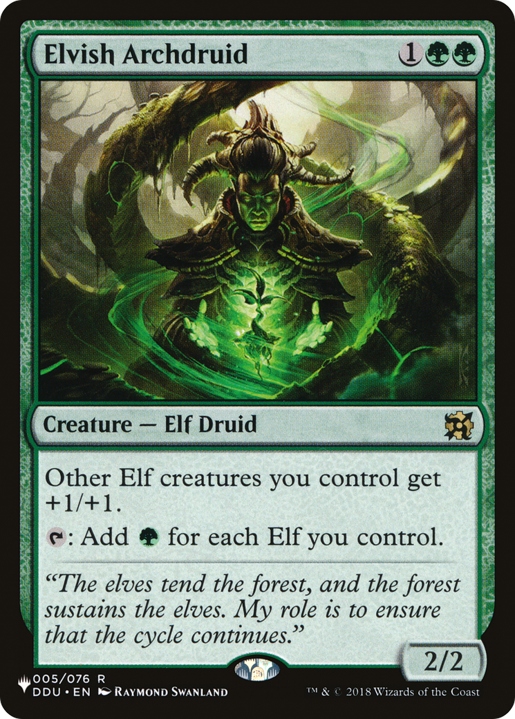 Elvish Archdruid (LIST-005/076)  - The List