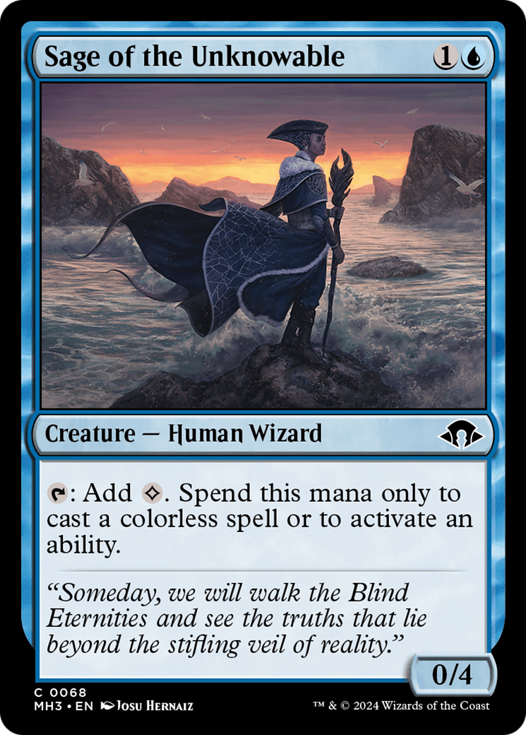 Sage of the Unknowable (MH3-068) - Modern Horizons 3 Foil