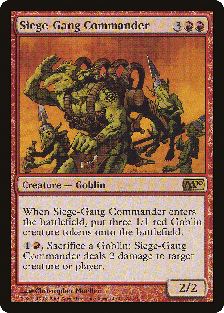 Siege-Gang Commander (M10-157)  Foil - Magic 2010