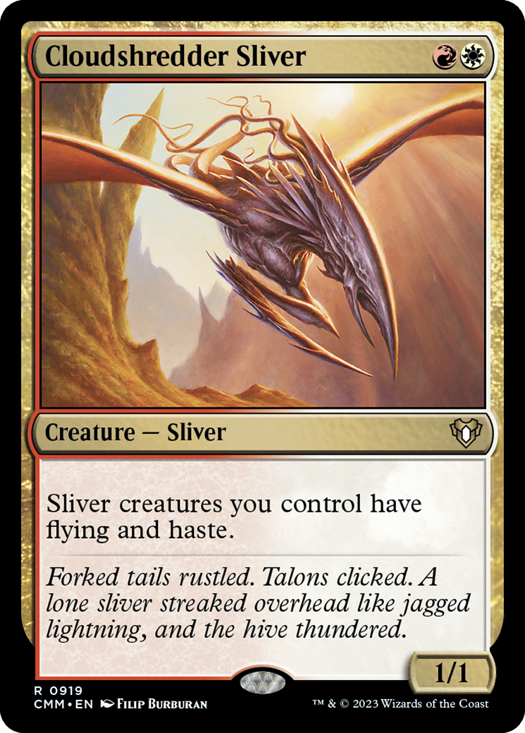 Cloudshredder Sliver (CMM-919)  - Commander Masters