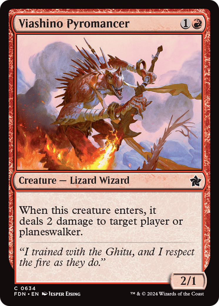 Viashino Pyromancer (FDN-634)  - Foundations