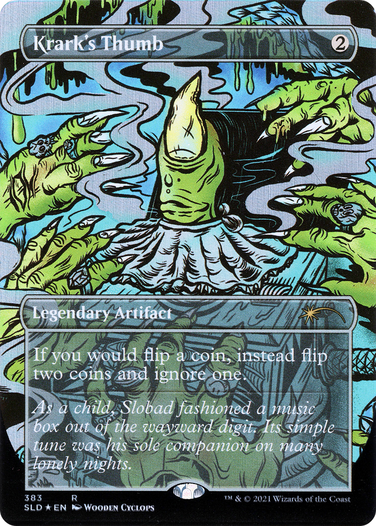 Krark's Thumb (SLD-383)  Foil - Secret Lair Drop (Borderless)