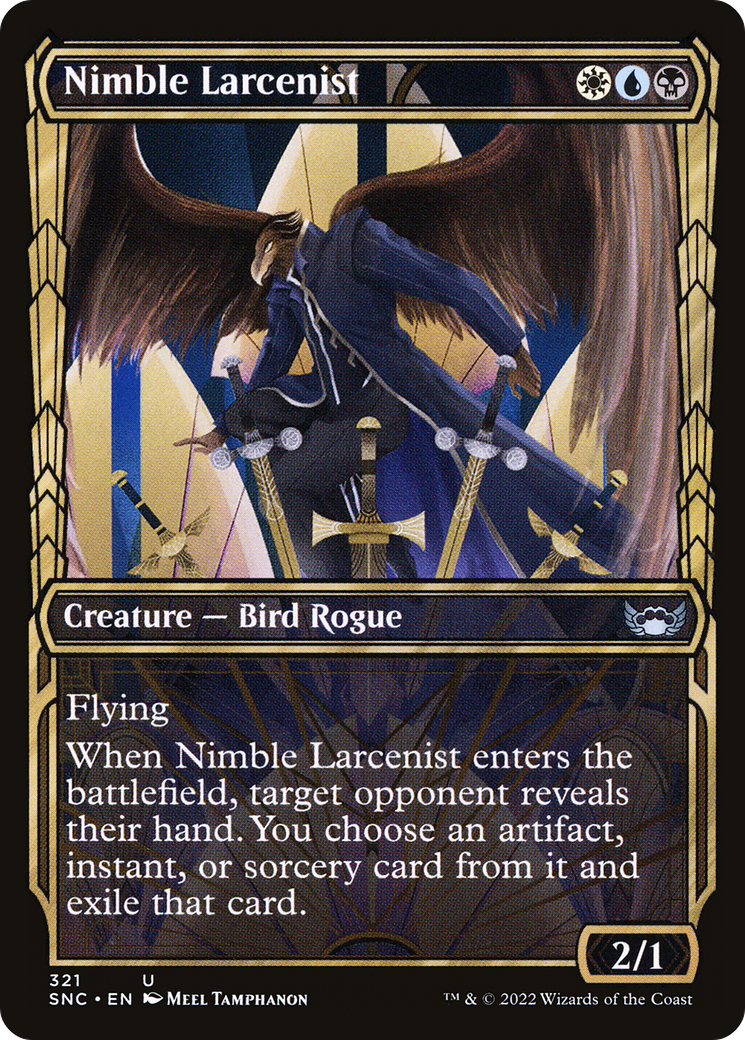 Nimble Larcenist (Showcase) (SNC-321) - Streets of New Capenna: (Showcase) Foil