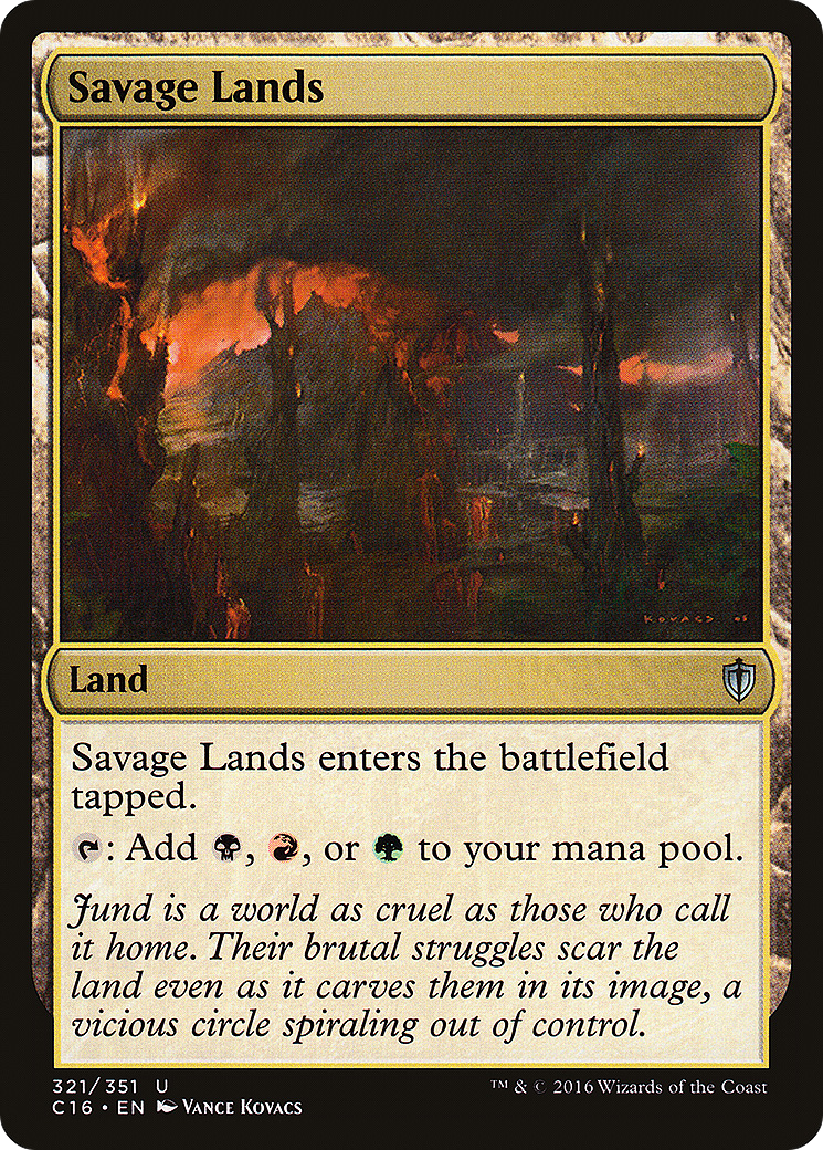 Savage Lands (C16-321)  - Commander 2016