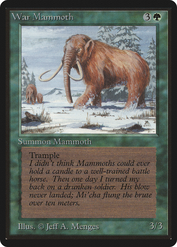 War Mammoth (LEB-)  - Limited Edition Beta