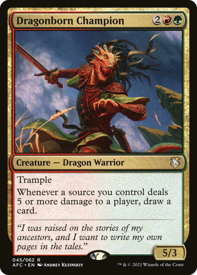 Dragonborn Champion (AFC-045) - Adventures in the Forgotten Realms Commander