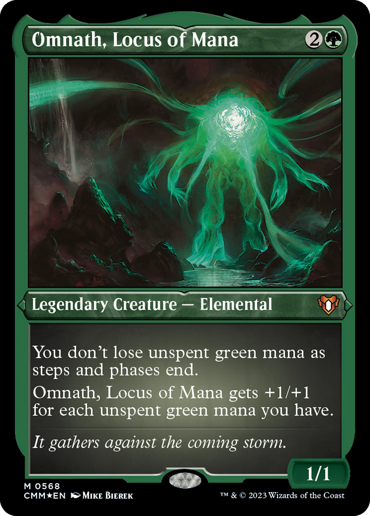 Omnath, Locus of Mana (CMM-568)  Etched Foil - Commander Masters