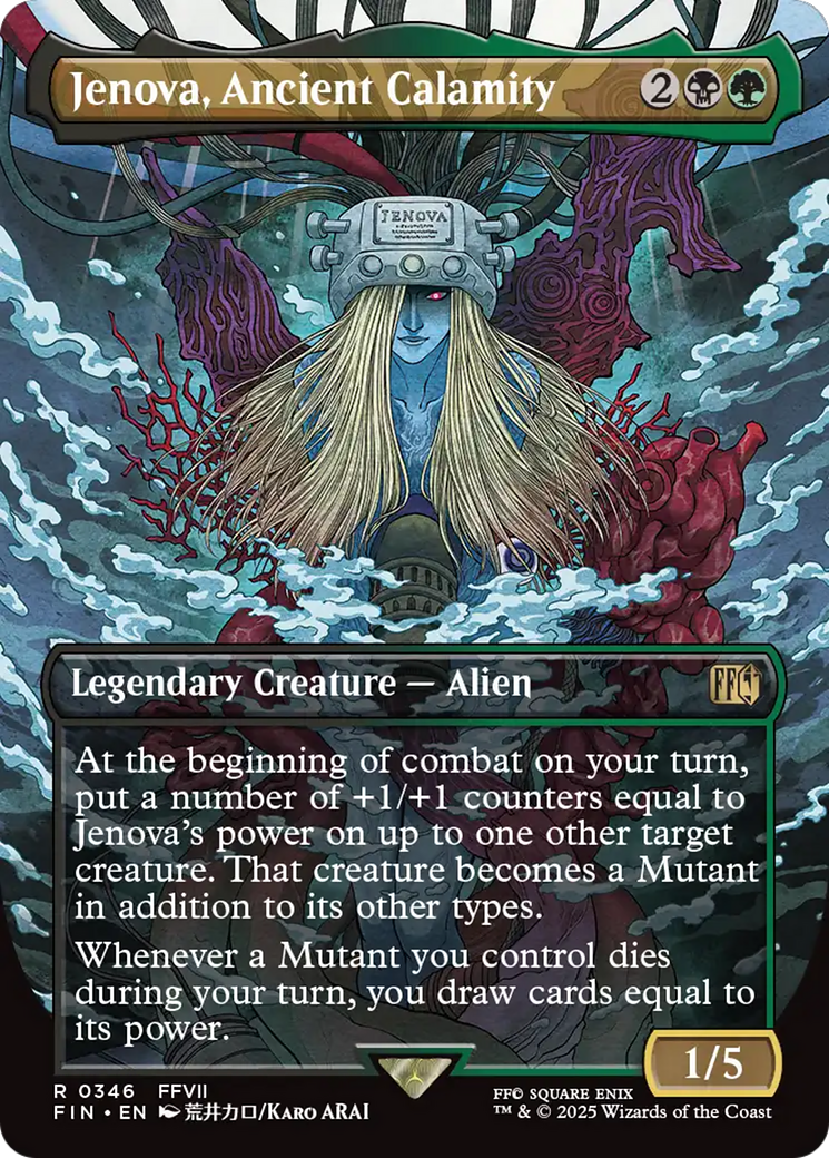 Jenova, Ancient Calamity (Borderless) (FIN-346)  Foil - FINAL FANTASY
