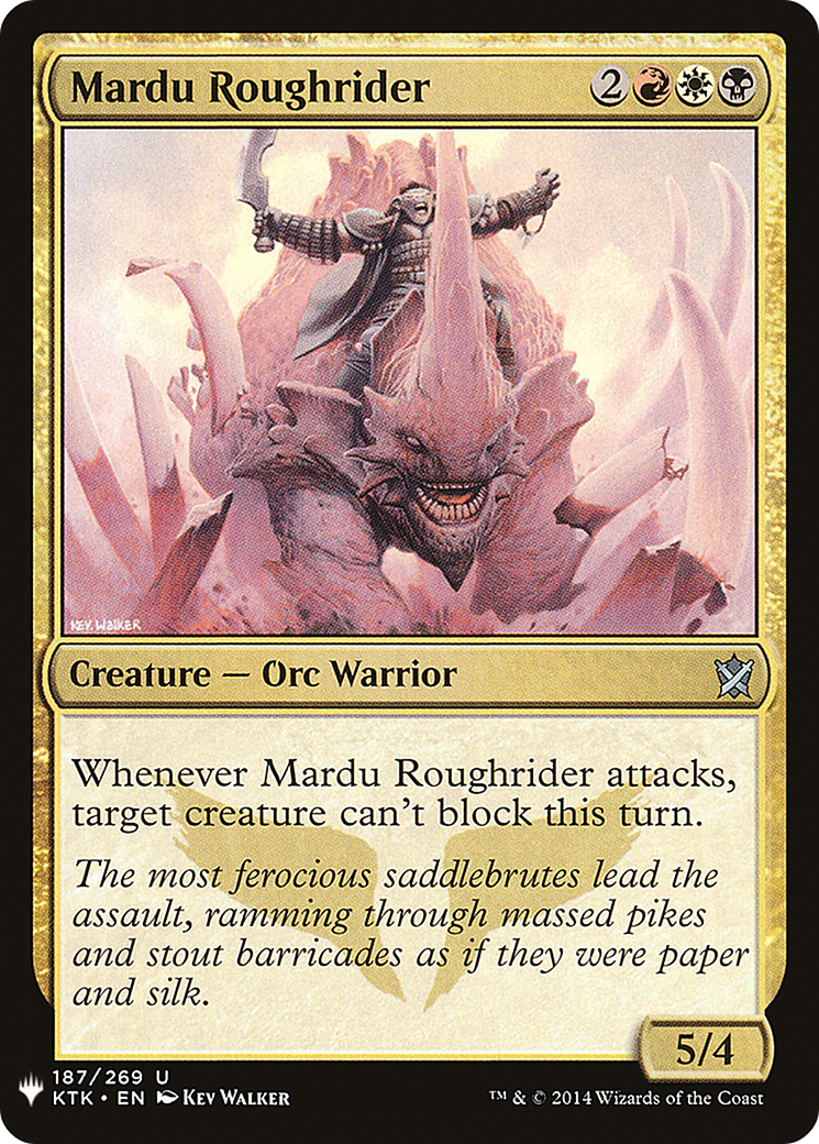 Mardu Roughrider (LIST-KTK-187)  - The List