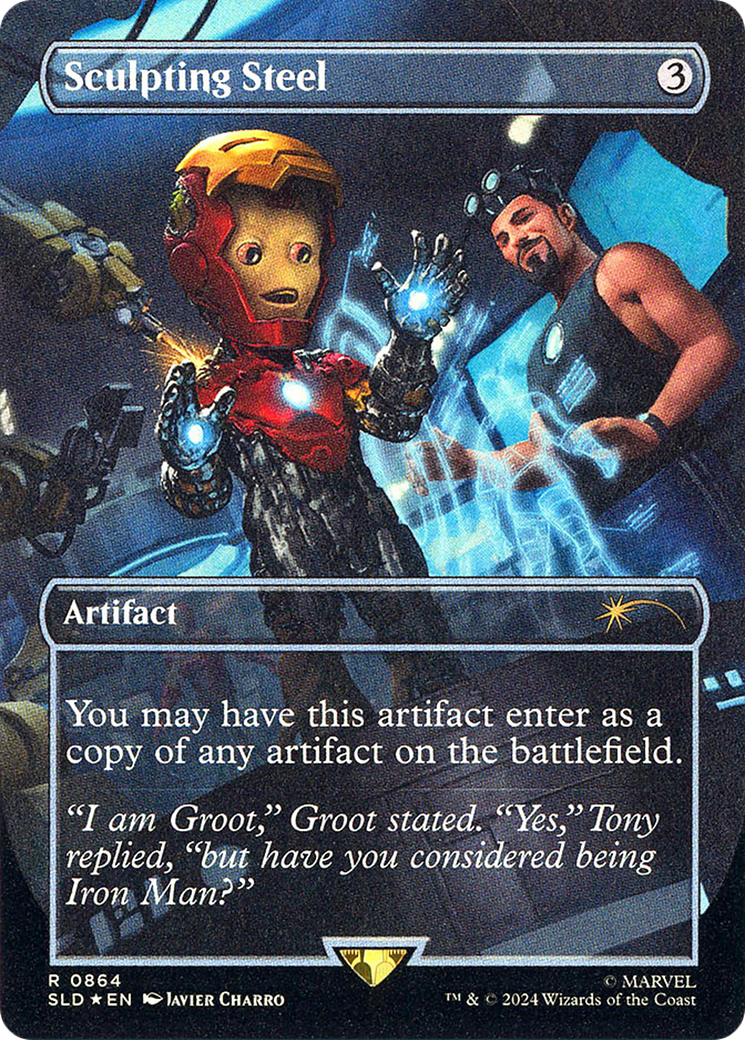 Sculpting Steel (Rainbow Foil) (SLD-864)  Foil - Secret Lair Drop (Borderless)